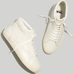 MADEWELL Sidewalk High-Top Sneakers, Nappa Leather, Men's 10/Women's 11.5, NIB